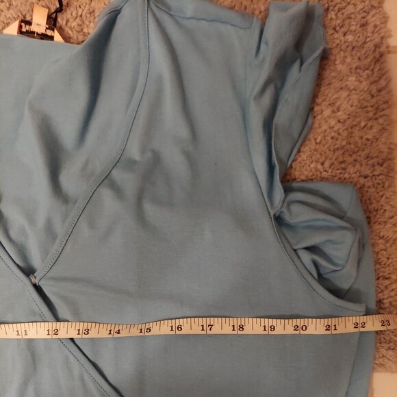 Juicy Couture  Delphinum Blue Faux Wrap Dress Sz 2XL NWT - Picture 9 of 12